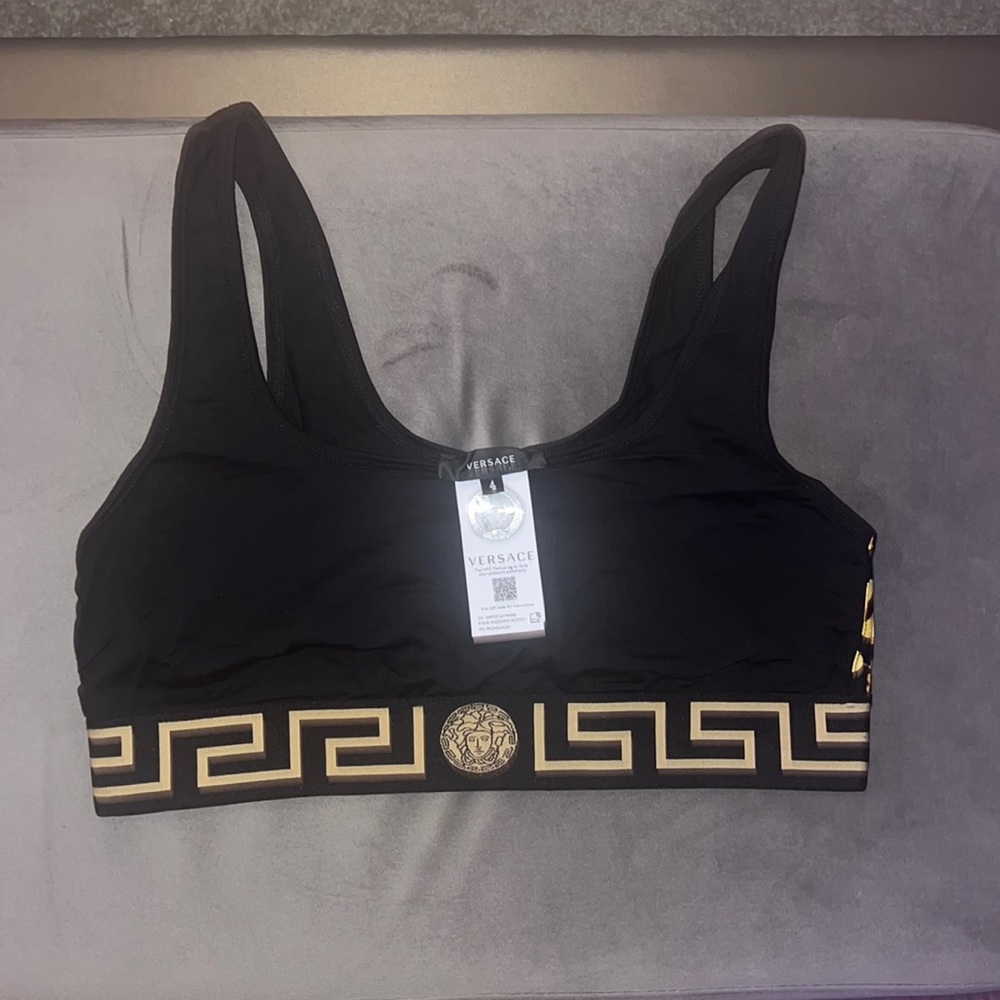 Brand New Versace Sports Bra. Size 4